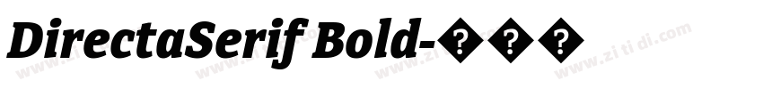 DirectaSerif Bold字体转换